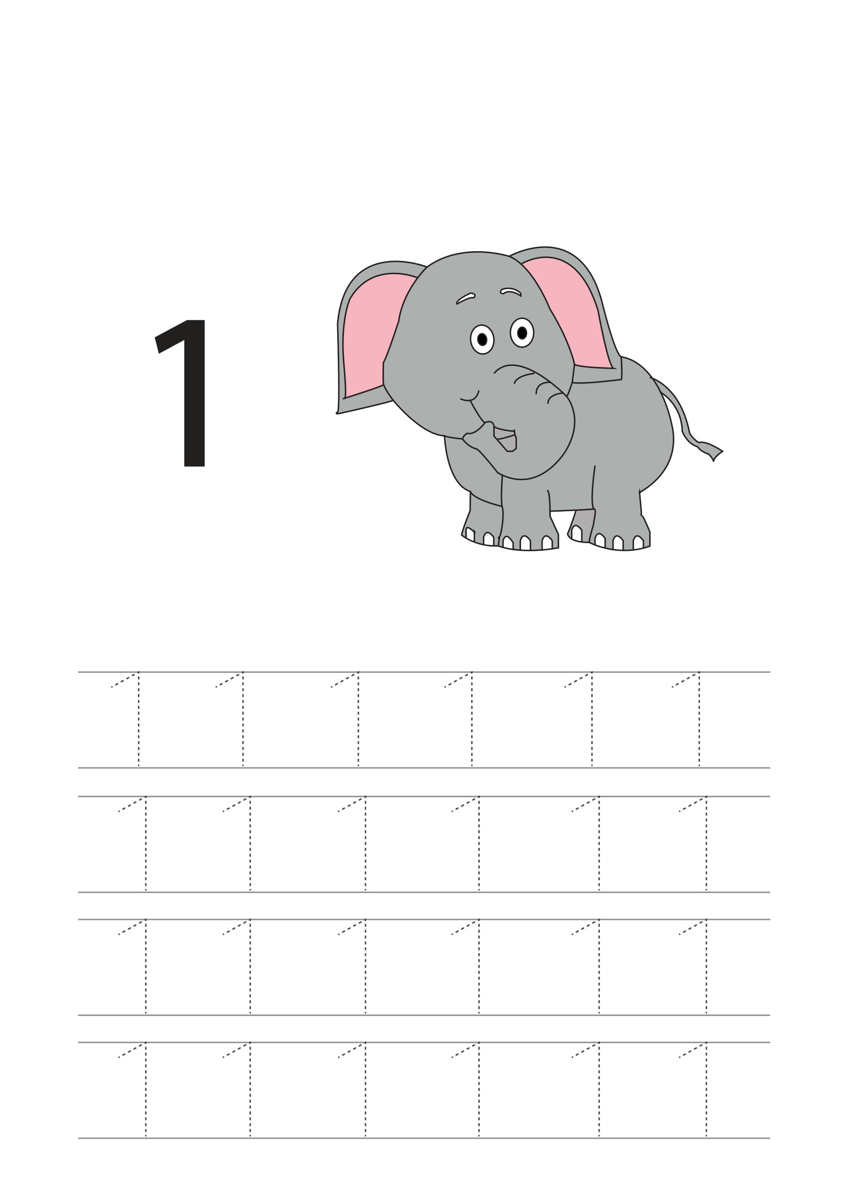 Bé tập tô số 1 (có hình đếm)